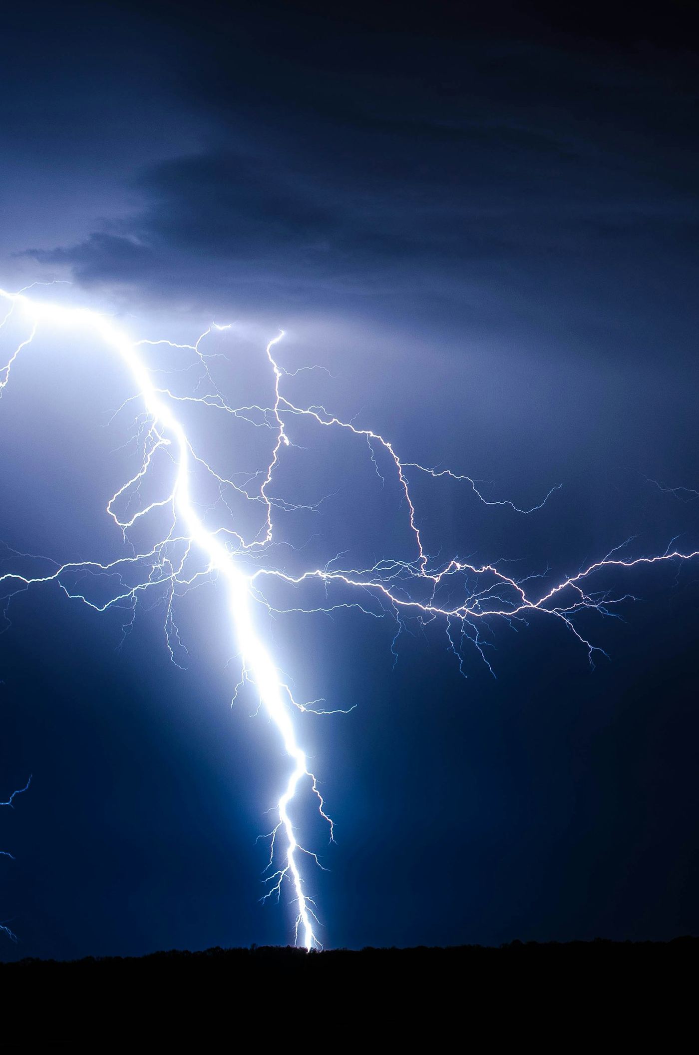 Lightning strike during an Arizona monsoon storm